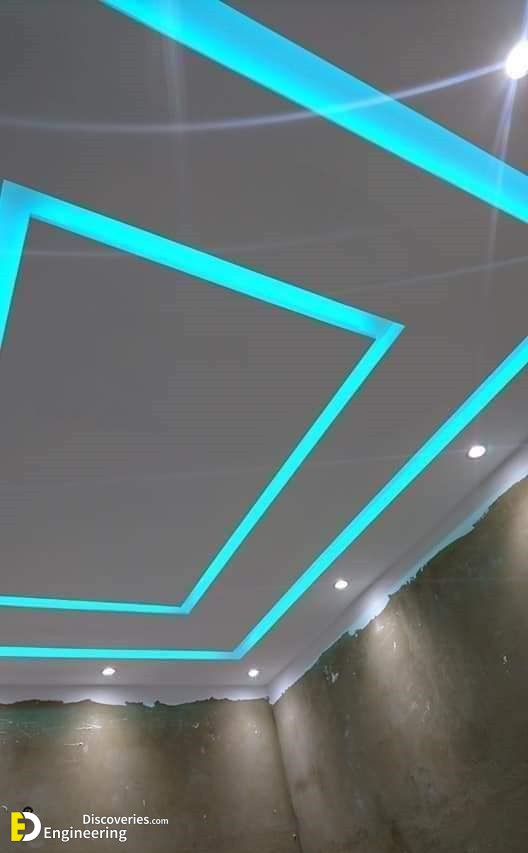 False ceiling lights store color combinations