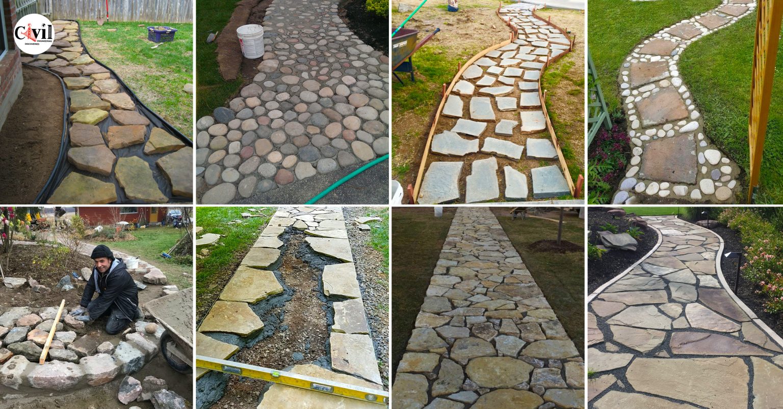 How To Build A Natural Stone Walkway Engineering Discoveries