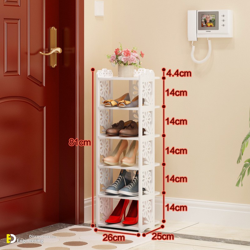 Modern 4 Tier Space Saving Shoe Rack