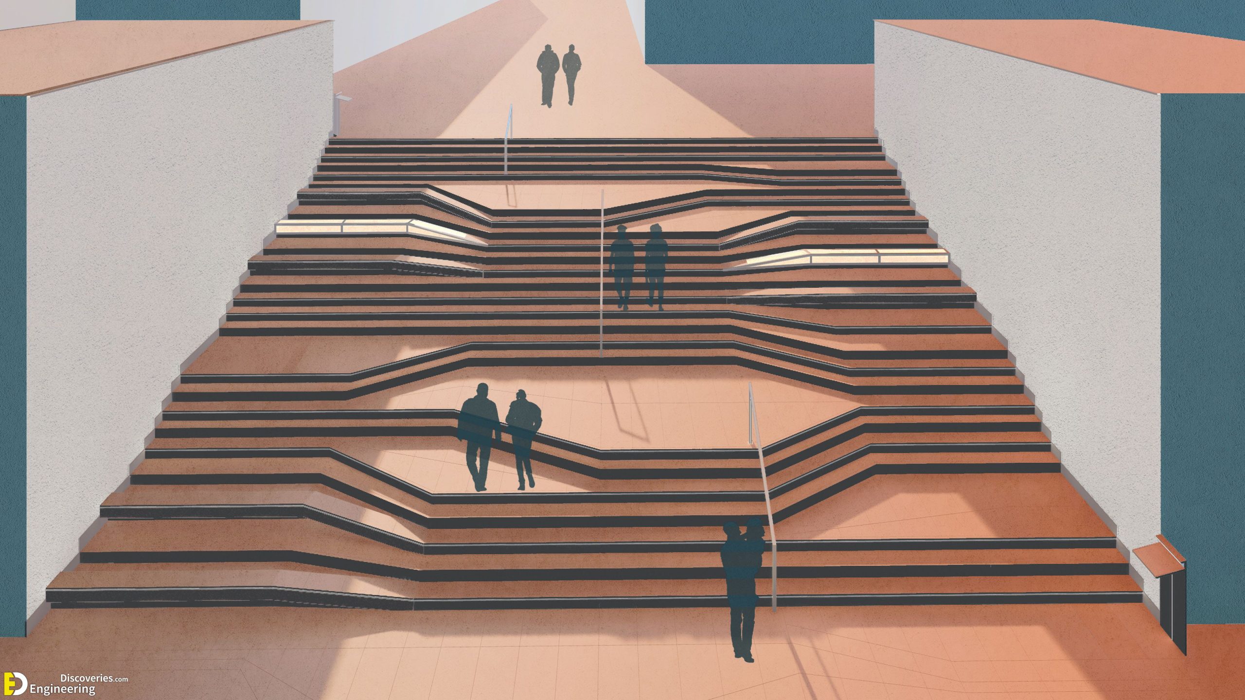 Different Ideas And Solutions For Integrating Ramps With Stairs ...