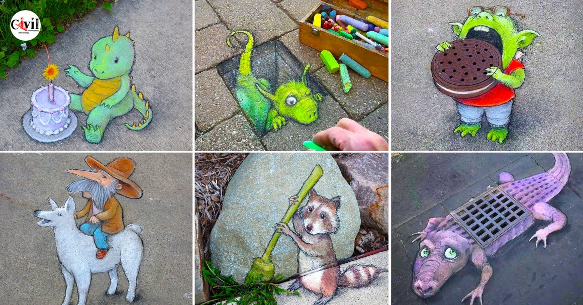 Amazing StreetArt by David Zinn!! Engineering Discoveries