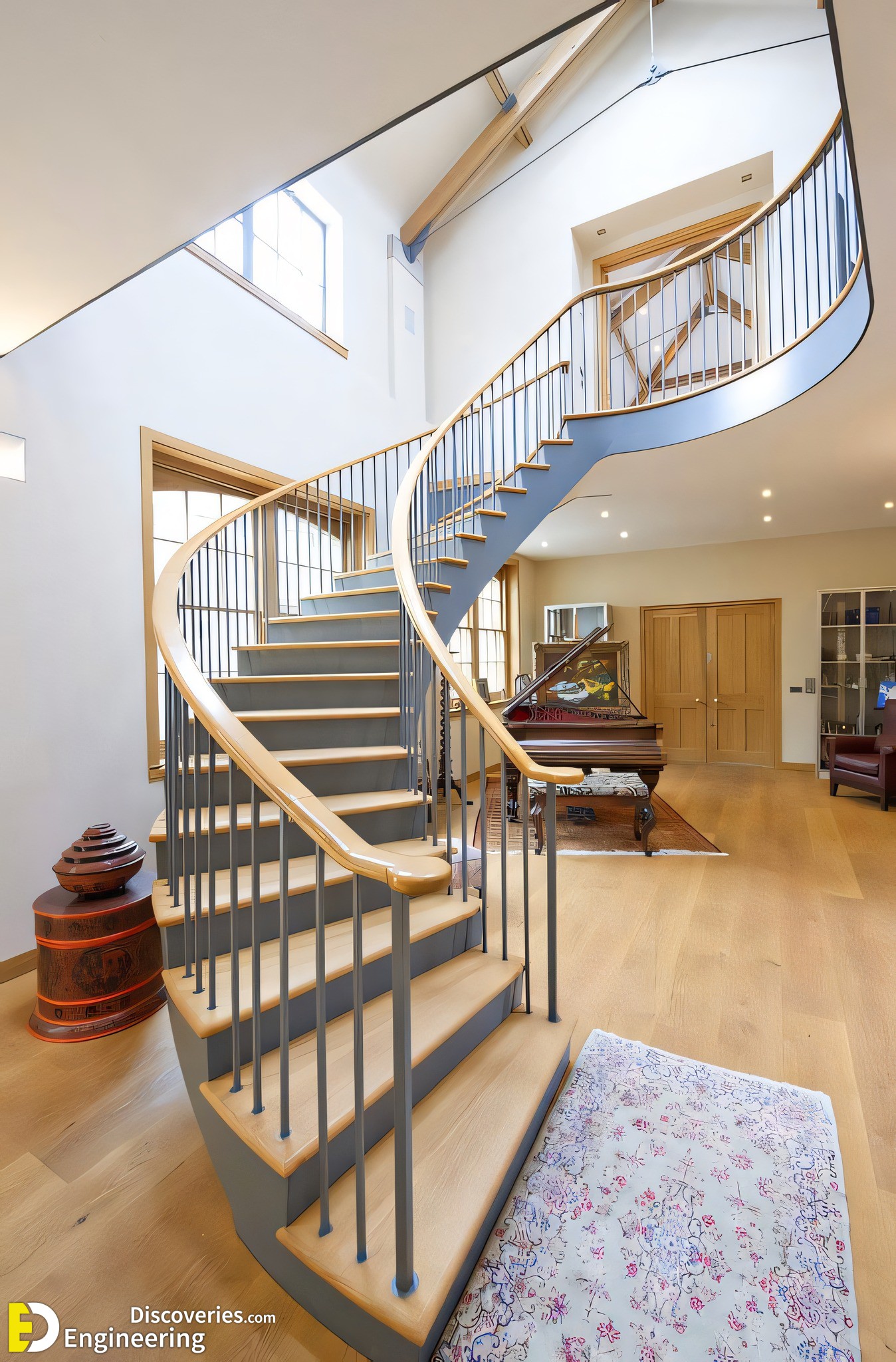 45 Luxury Stair Ideas To Transform Your Interior Space | Engineering ...